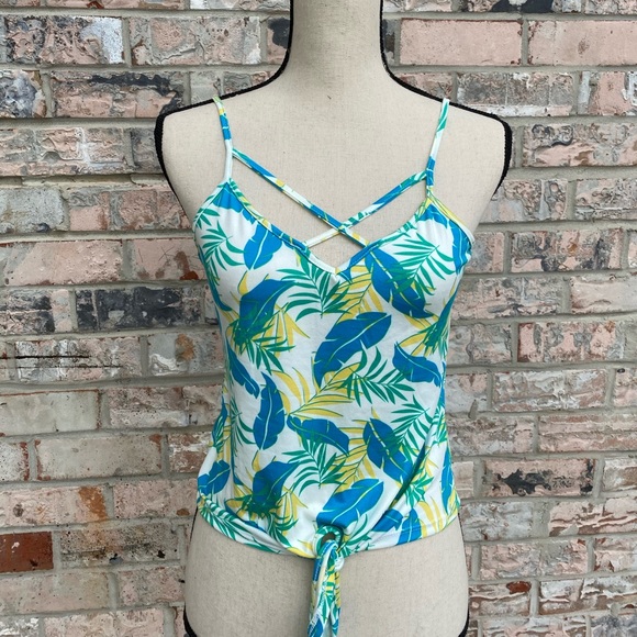 Poof New York Leafy Print Top - Picture 2 of 7